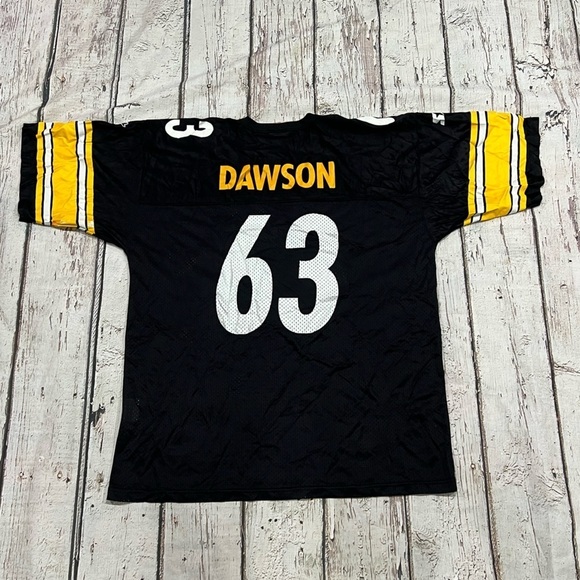 Vintage 90s Dermontti Dawson Pittsburgh Steelers Starter NFL Football Jersey - Picture 4 of 8